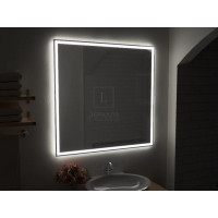 Зеркало с подсветкой для ванной комнаты Люмиро Слим 65х65 см